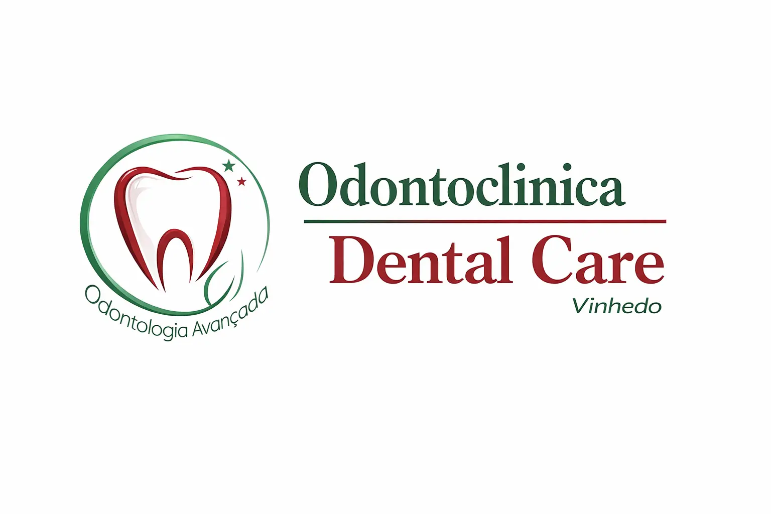 Logotipo Oficial da Odontoclínica Dental Care em Vinhedo